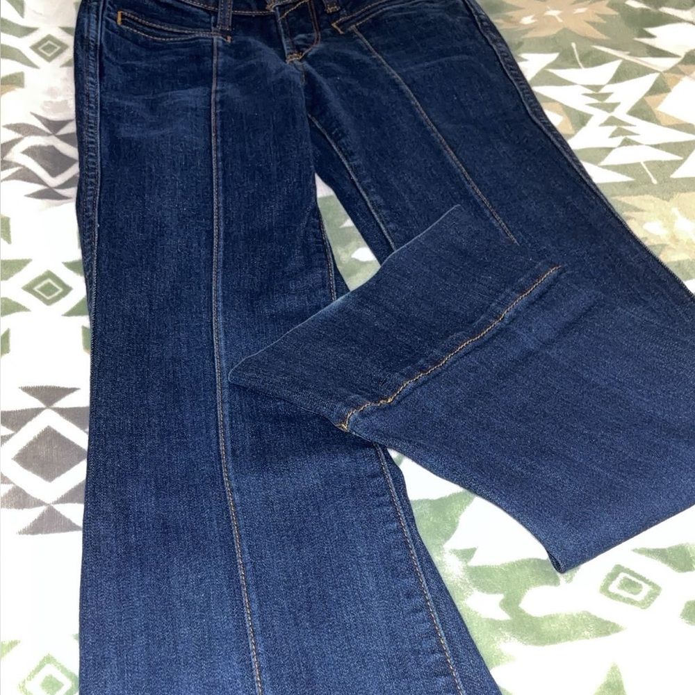 Ariat Women's Boot Cut Jeans - Dark Blue - Picture 5 of 6